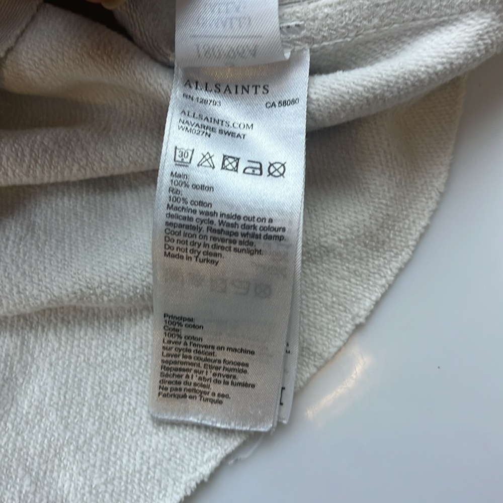 All Saints Navarre Sweatshirt N177-23 - Picture 10 of 12
